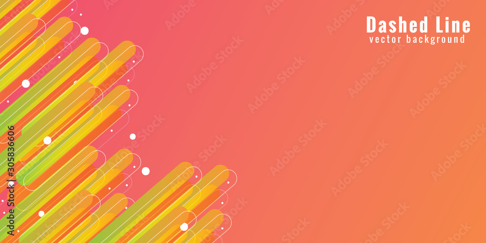 Poster abstract rounded shapes lines transition background with copy space