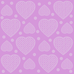 Purple heart pattern with lines.