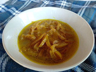 Traditional indonesian culinary food. Jukut Ares Bali Indonesian Food that is simple and delicious. Indonesian Street Food.