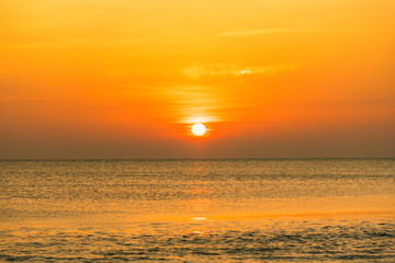 Beautiful sunrise over the ocean.