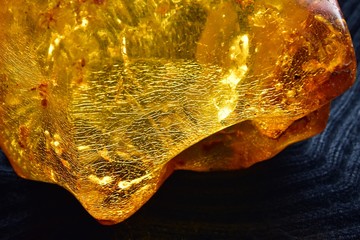 The texture detail fo amber