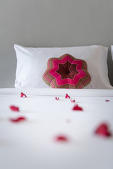 Decoration of bedroom in hotel