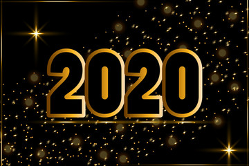 Happy new year 2020 background