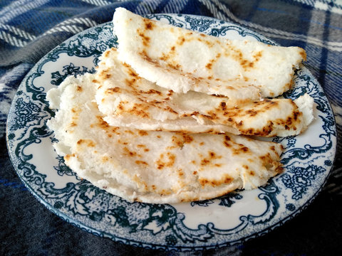 Traditional indonesian culinary food. Kue Jaje Rangin or Jajan Sagon coconut fruit. Indonesian Food that is simple and delicious. Indonesian Street Food.
