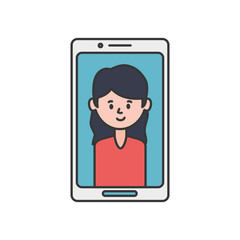 Isolated smartphone icon vector design