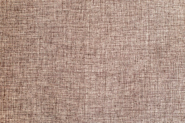Plakat Brown linen fabric texture or background.