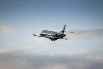 Fototapeta na wymiar Business jet takeoff