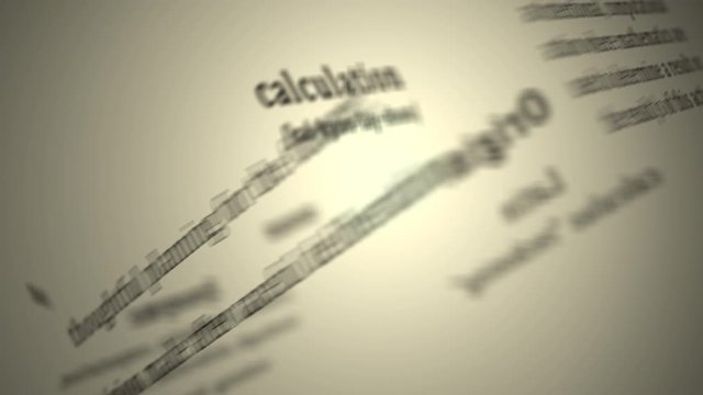 Definition: Calculation