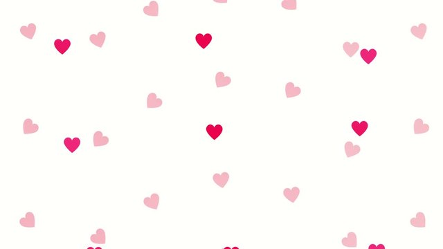 valentines card with love hearts pattern