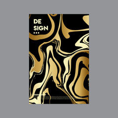 Luxury Poster Design, Marble Liquid Vector Images