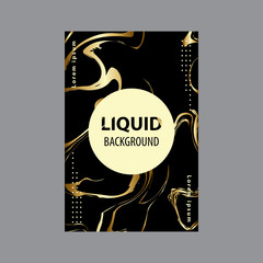 Luxury Poster Design, Marble Liquid Vector Images