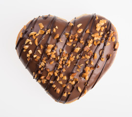 Donut or Heart Shaped Donut on a background new.