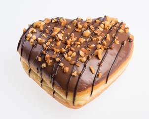 Donut or Heart Shaped Donut on a background new.