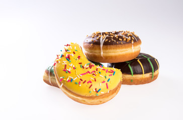 donut or donut isolated on white background new.