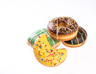 donut or donut isolated on white background new.