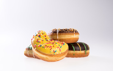 donut or donut isolated on white background new.