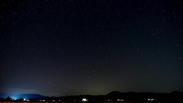 星　日周運動　タイムラプス