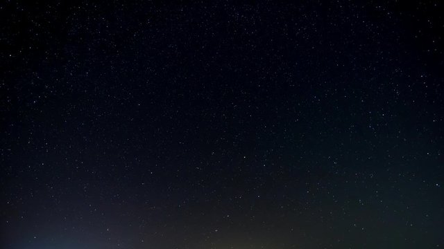 星　日周運動　タイムラプス