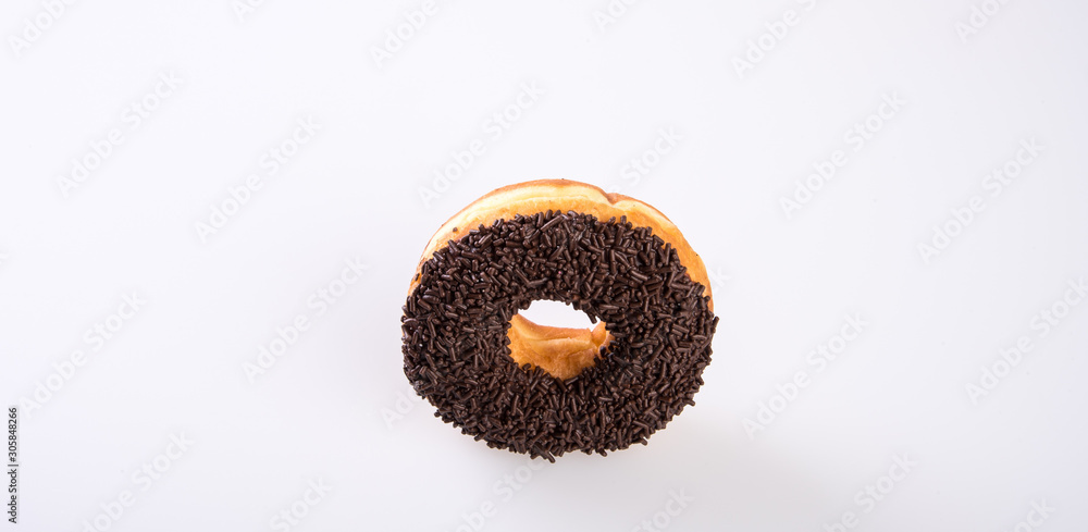 Poster donut or donut isolated on white background new.