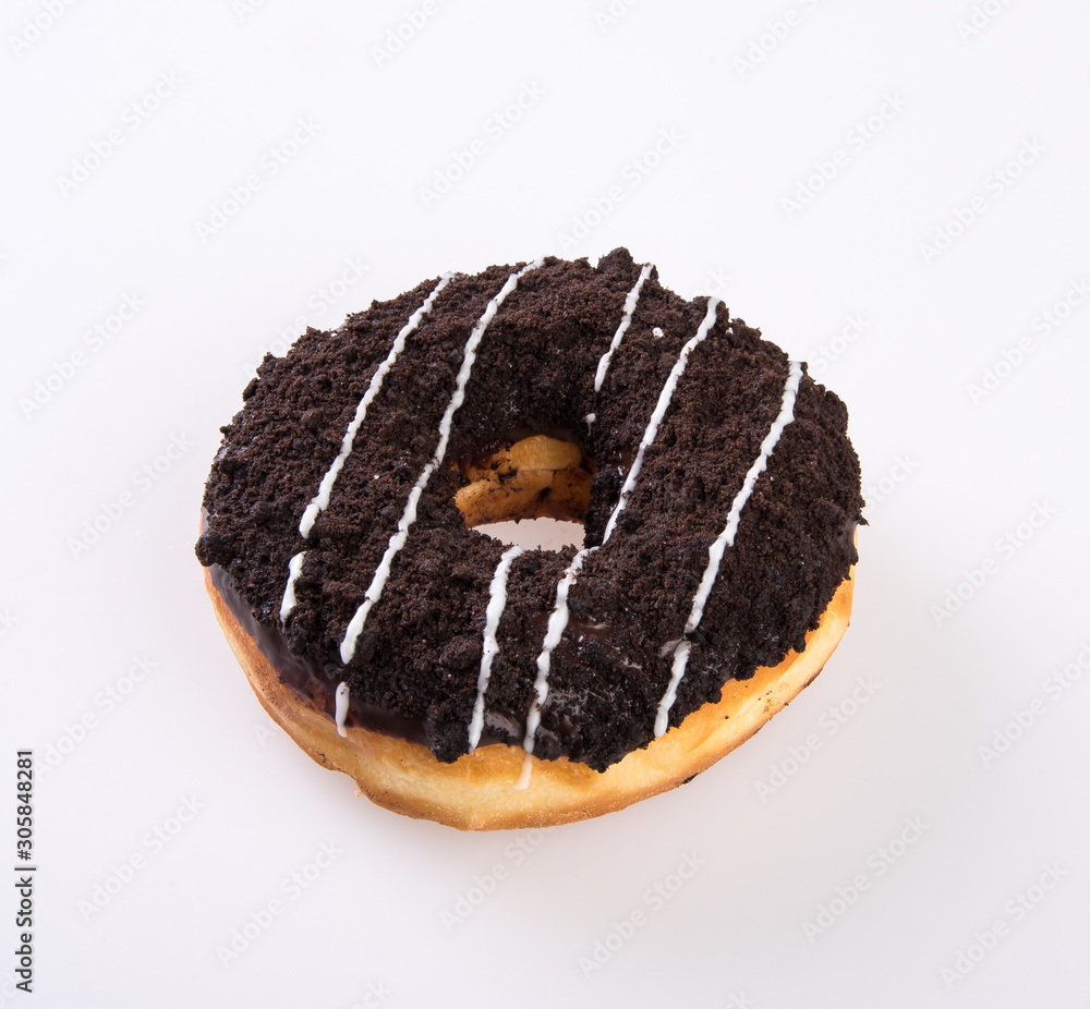 Poster donut or donut isolated on white background new.