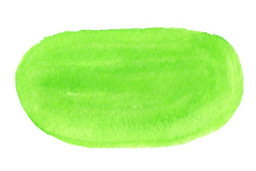 Hand drawn watercolor splatter isolated on white background. Abstract paint texture. Brush stroke with copy space for text. Blog decoration element, poster and greeting card template