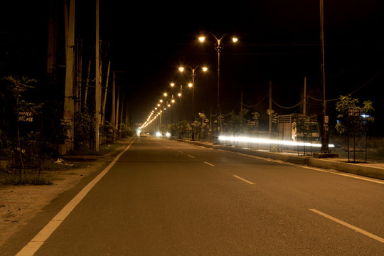 Empty Street At Night