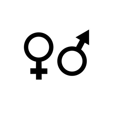 sex icon vector design symbol male or female gender