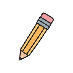 Isolated pencil tool vector design