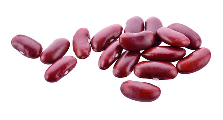Red bean  on white background