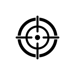 target aim icon, focus icon vector design symbol - obrazy, fototapety, plakaty