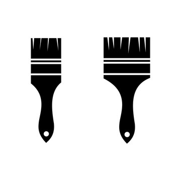 paint brush icon vector design symbol