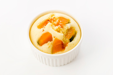 カボチャの蒸しケーキ