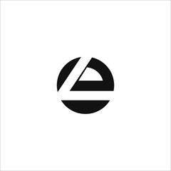Initial letter el or le logo vector design template - obrazy, fototapety, plakaty
