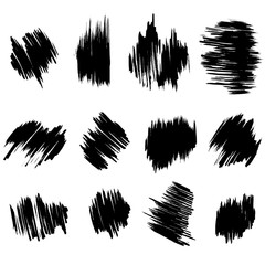 collection of vector brush hand drawn graphic element. grunge background.