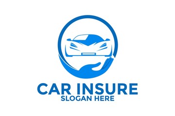 Car Insure logo vector, car service logo template