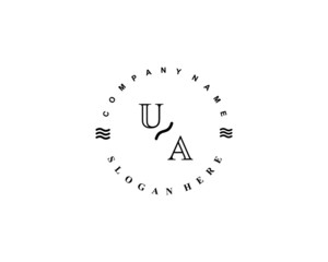  Initial UA vintage logo template