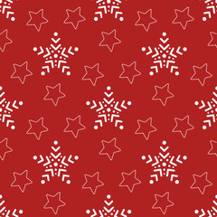 Seamless pattern with stars. Vector illustration