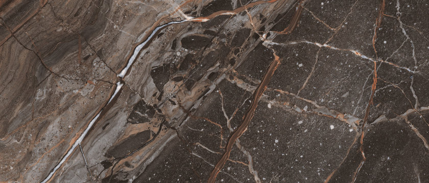 Rustic Brown Marble Design With Cement Effect In Brown Colored Veins Design Natural Marble Figure With Sand Texture, It Can Be Used For Interior-Exterior Home Decoration and Ceramic Tile Surface, Wall