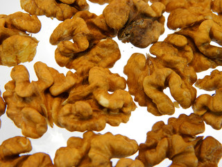 walnut isolated on white background