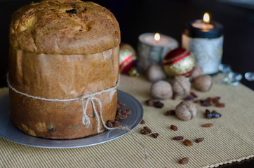 Italian cake panettone, Christmas classic