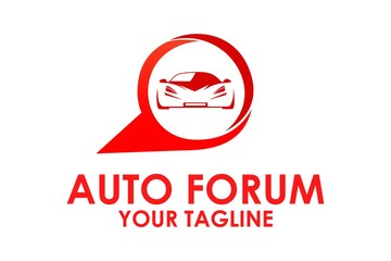 Auto Car Forum Logo design, car logo icon