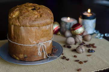 Italian cake panettone, Christmas classic