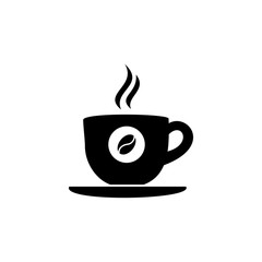 coffee cup icon vector design symbol of cafe or restaurant