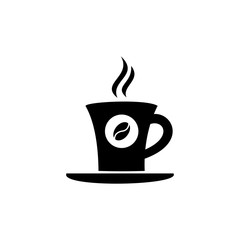 coffee cup icon vector design symbol of cafe or restaurant