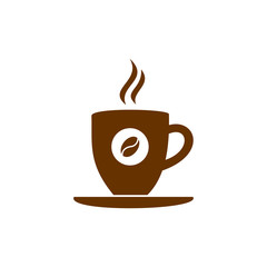 coffee cup icon vector design symbol of cafe or restaurant