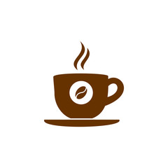 coffee cup icon vector design symbol of cafe or restaurant