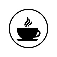 coffee cup icon vector design symbol of cafe or restaurant