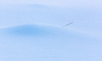 A blanket of white snow in winter