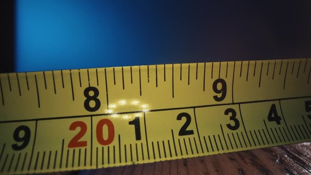 Measurements on Tape Measure - Close Up Macro