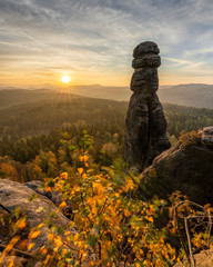 Die Barbarine auf dem Pfaffenstein im Elbsandsteingebirge